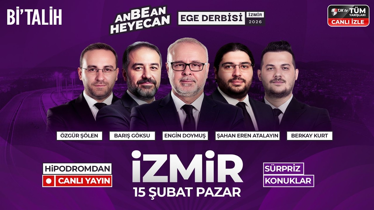 Engin Doymuş & Özgür Şölen & Barış Göksu & Şahan Eren & Berkay Kurt ile I 15 Mart İzmir At Yarışları