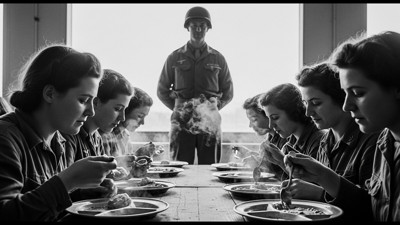 WWII German Female POWs React to American Camp Breakfast in 1944