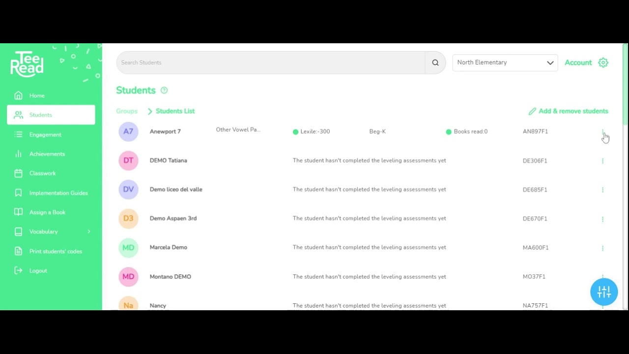 TeeRead Tutorial (ENG):  How to change my student grade level manually?