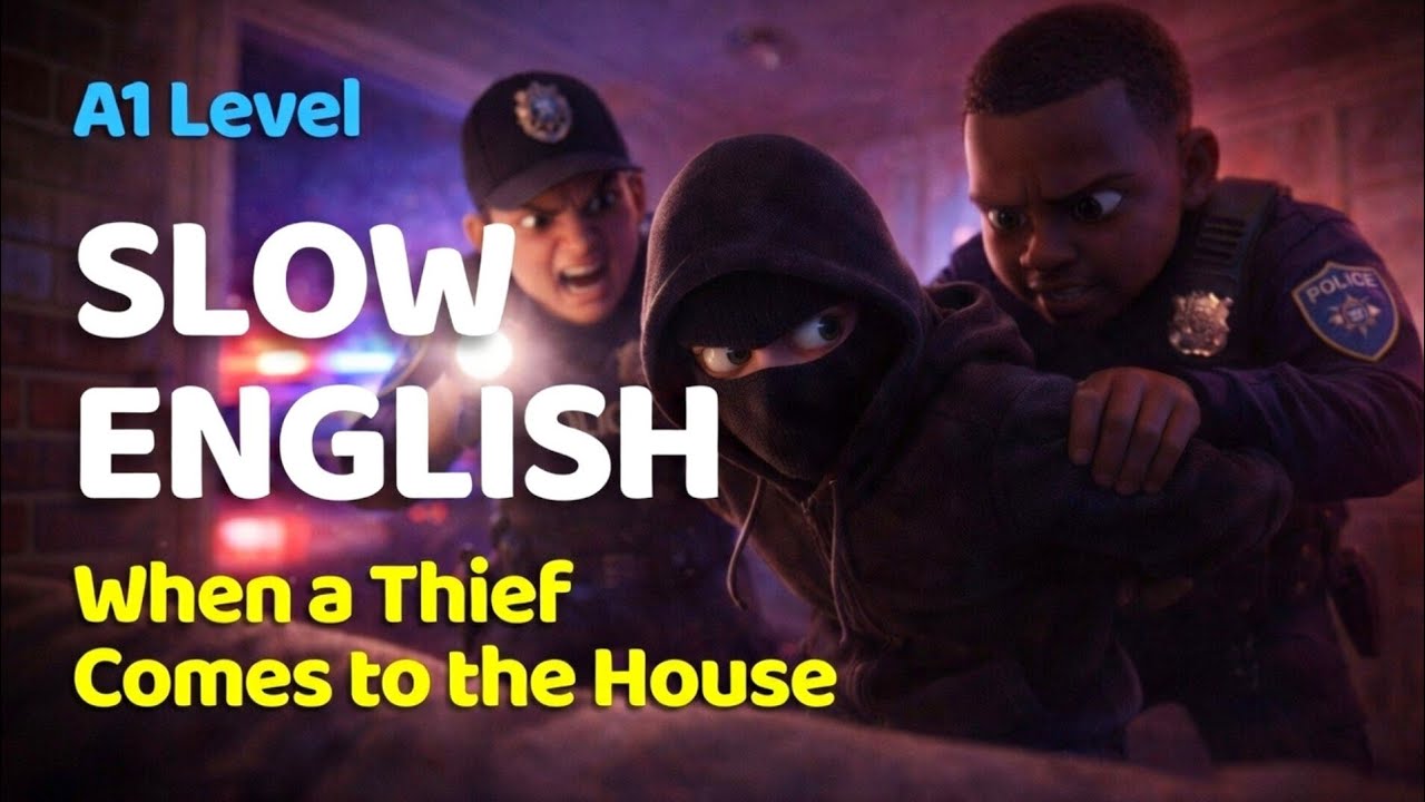A Thief Breaks Into the House | English Listening Practice for Beginners (A1 Level)