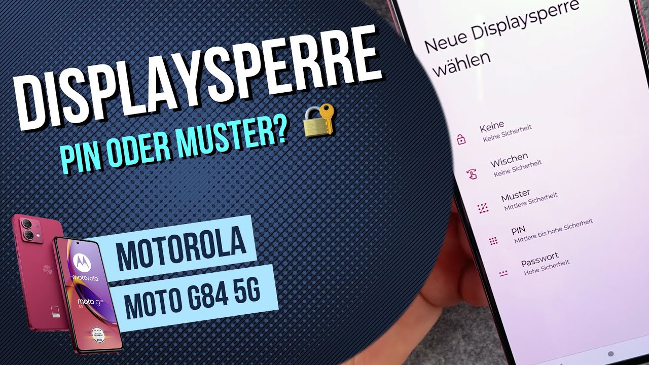 Motorola moto g84 - Bildschirmsperre PIN und Muster • 📱 • 🀡 • ☡ • Anleitung | Tutorial