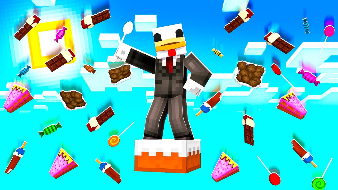 SOPRAVVIVO SOPRA UN SOLO BLOCCO DI TORTA - MINECRAFT ITA