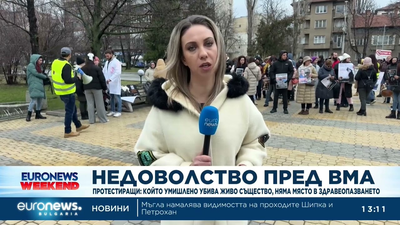 Защитници на животните протестираха срещу връщането във ВМА на лекаря, прегазил кучето Мая
