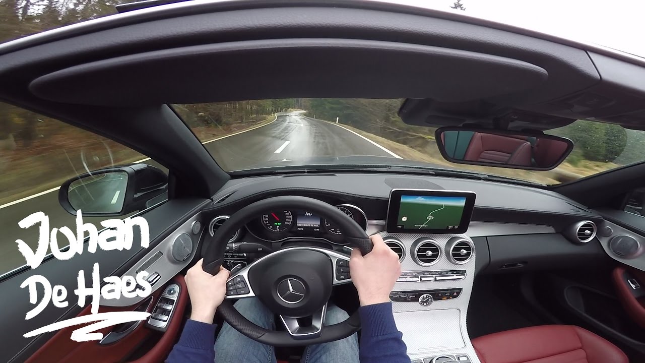 2017 Mercedes C43 AMG Convertible 4MATIC 367hp POV Test drive