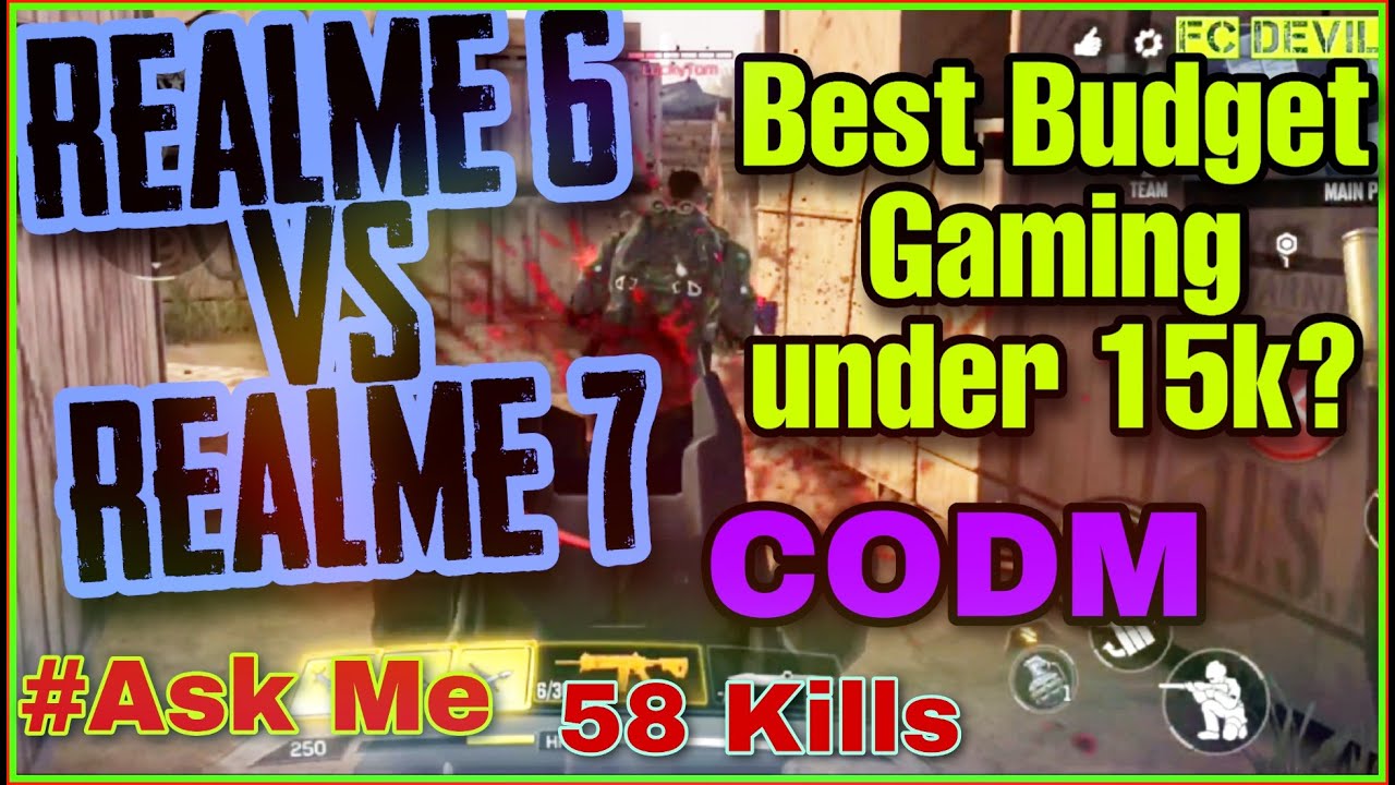 Realme 6 vs Realme 7 | Realme 7 call of duty | Realme 7 call of duty graphics [ CODM gameplay]