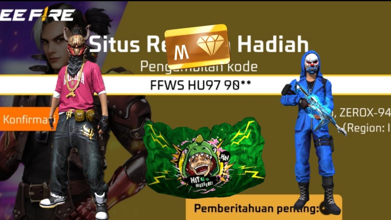 Indonesia India Server New Redeem Code Today 😋 Garena Free Fire