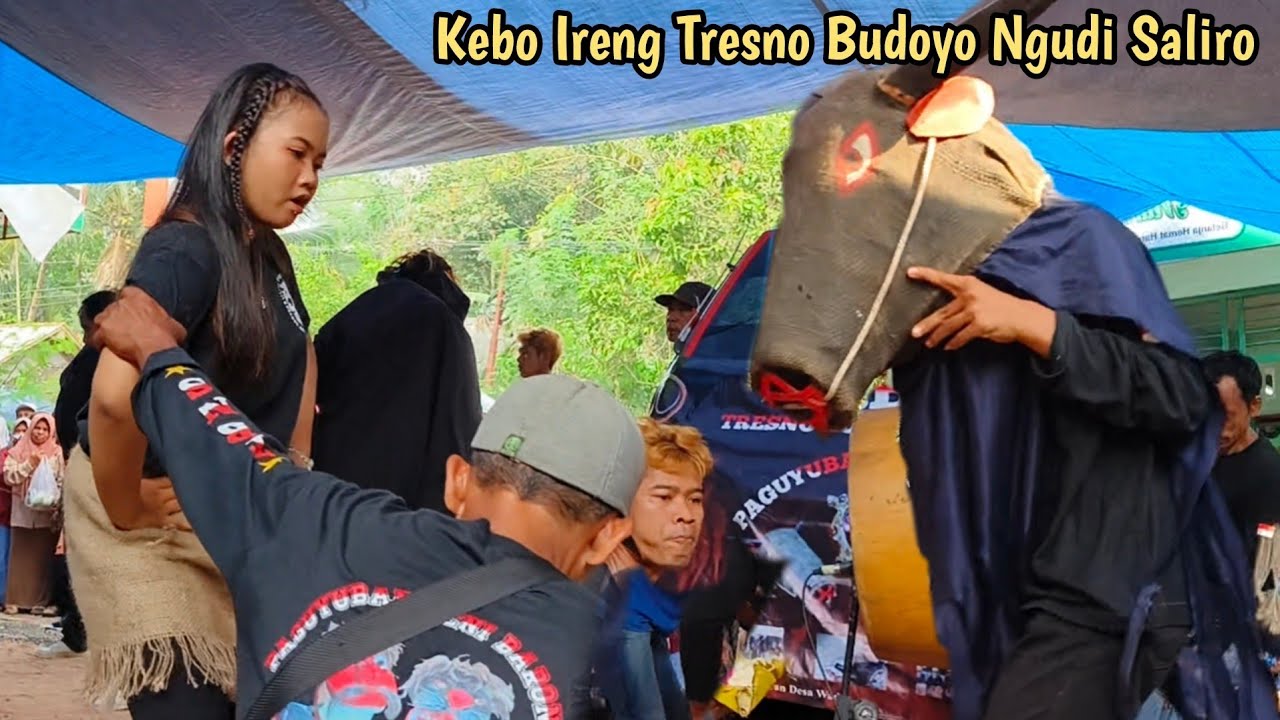 GAWAT!! Cewek Kesurupan Demit Kebo Ireng Tresno Budoyo Ngudi Saliro _ TBNS