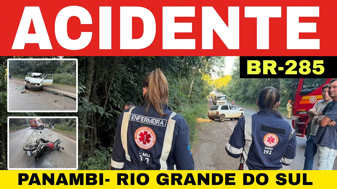 🚨ACIDENTE com VÍTIMA FATAL na BR-285 em PANAMBI-RS hoje segunda-feira 02/03/26 
