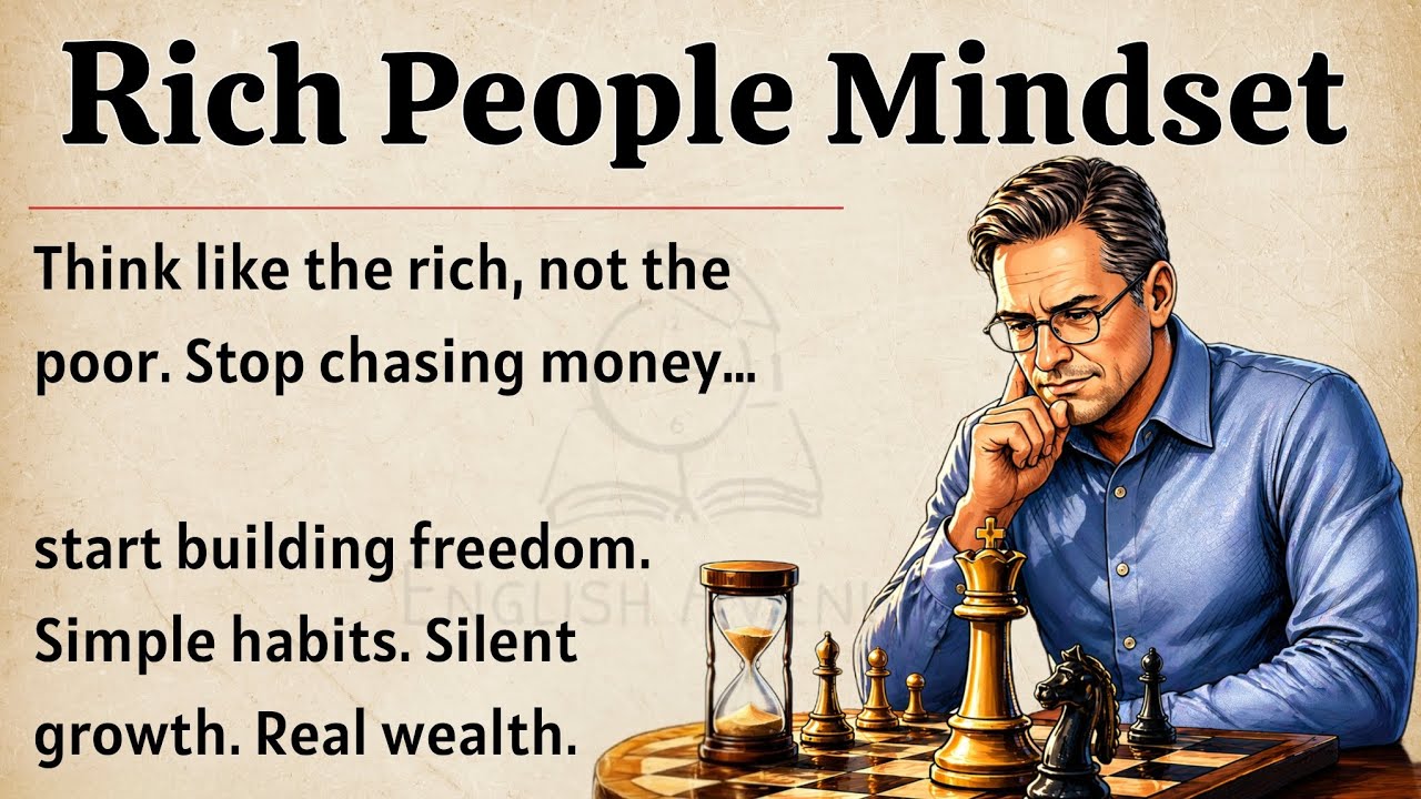 Rich People Mindset | Motivational Video 🔥 | Improve Your English Fluency ✅️ | Graded Reader 