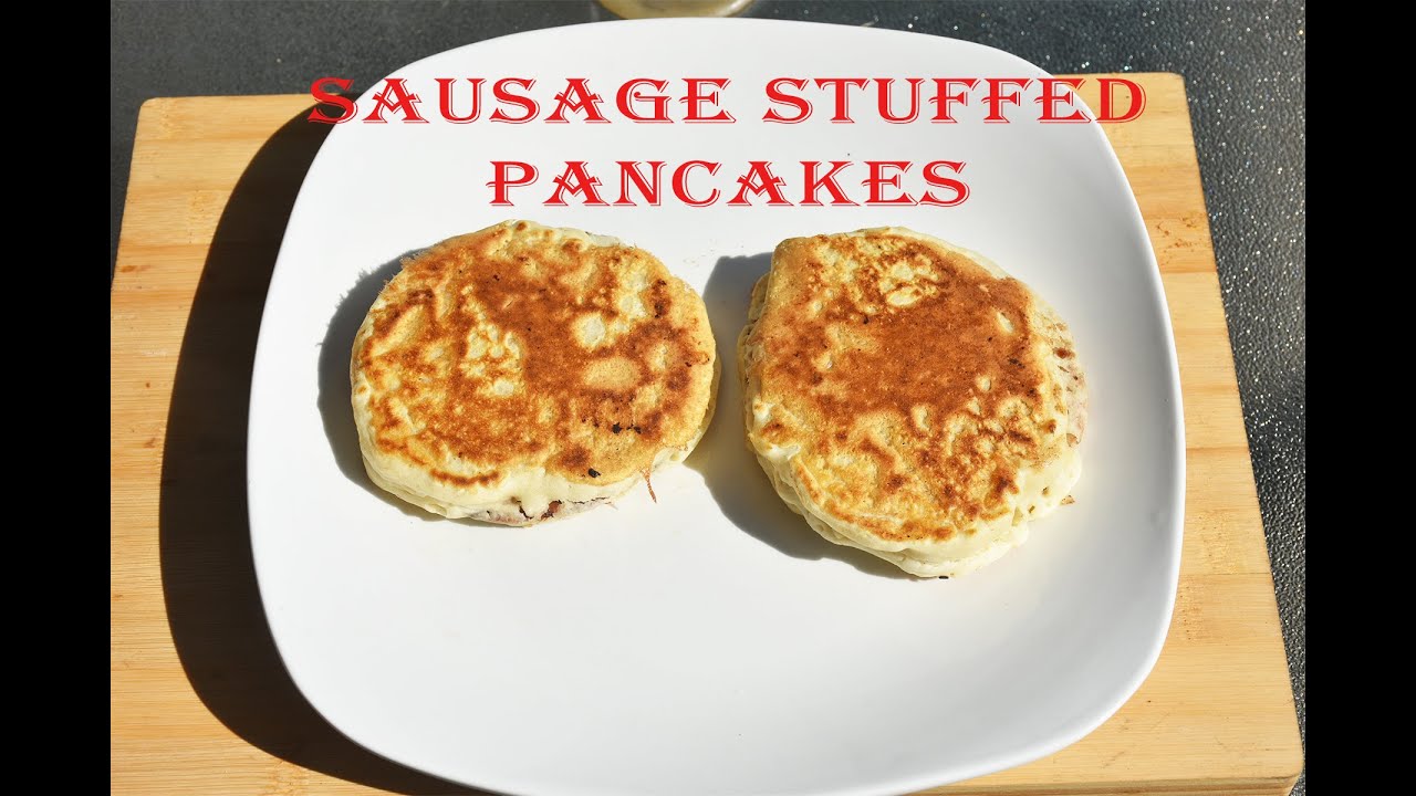 sausage stuffed pancakes