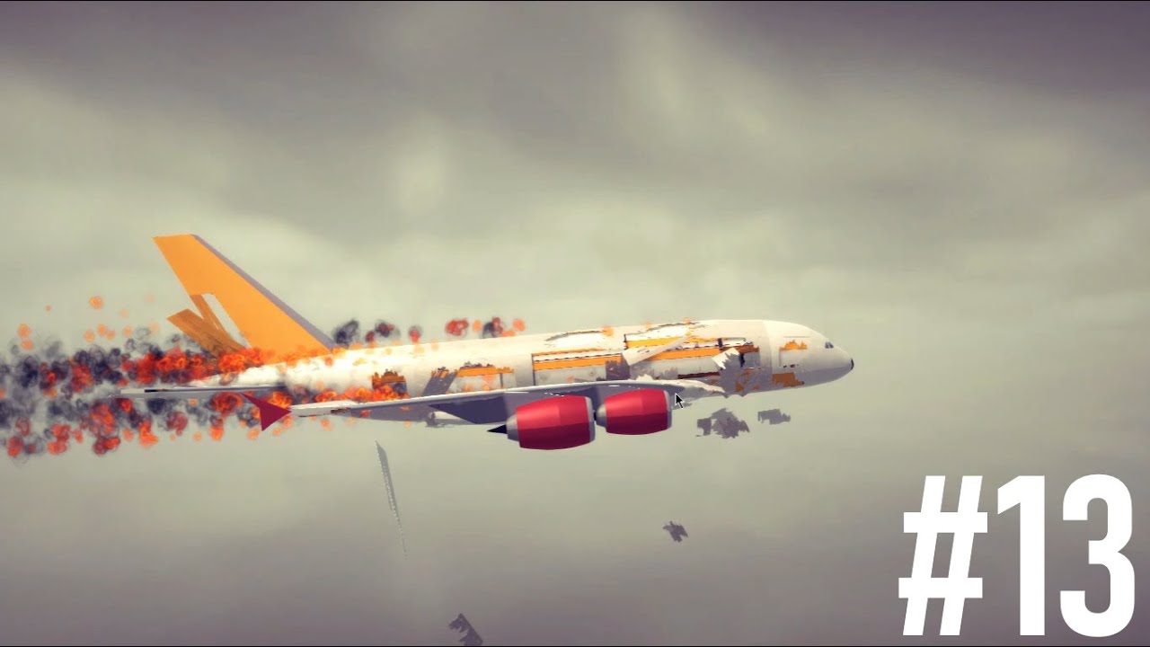 Realistic Mid Air Failures, Crash landings & More| Besiege #13