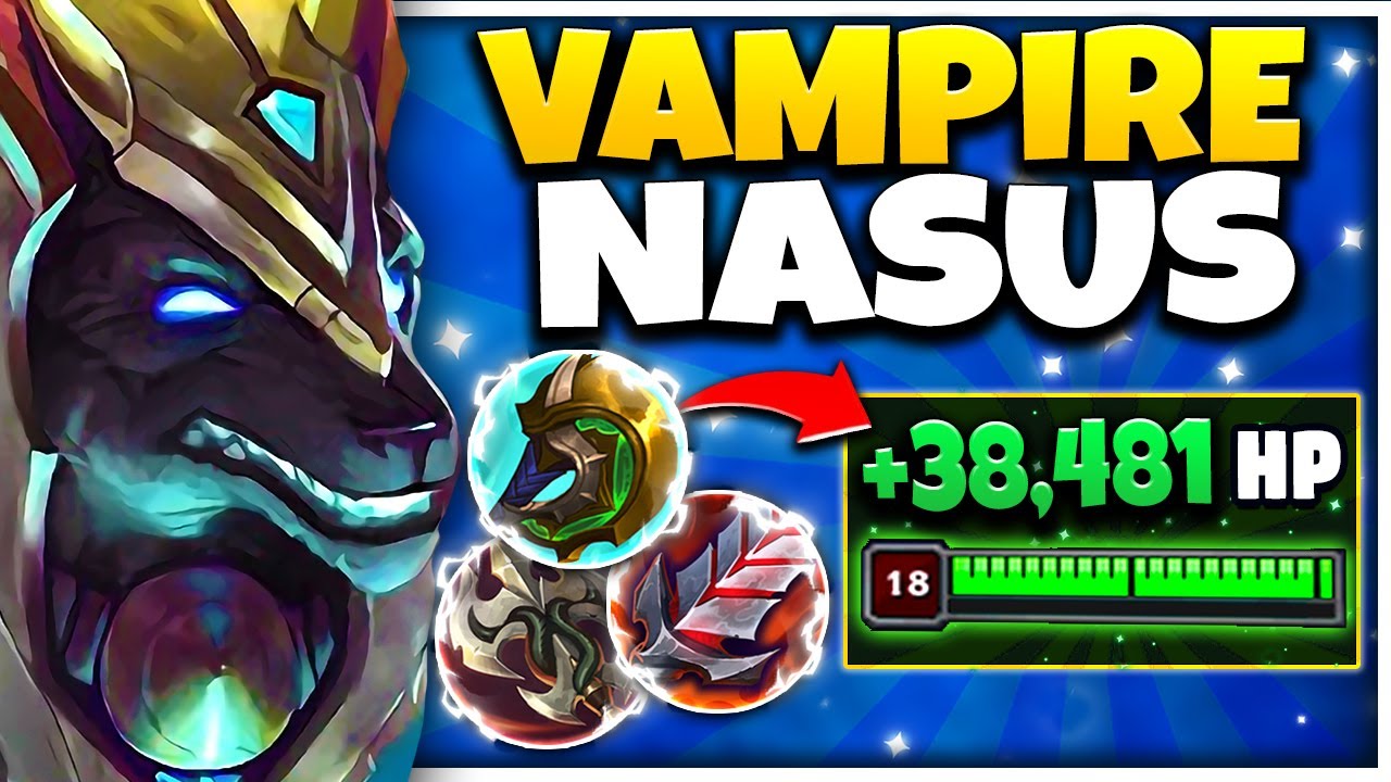 *ONE BUTTON = +2000 HP* I made Nasus Q HEAL for 253% (YOU NEVER DIE)