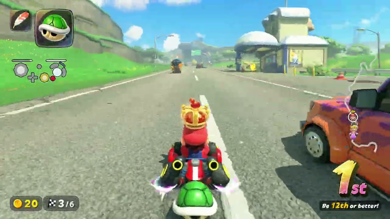 Mario Kart World Moon Rally 150cc (Triple Star Rank)