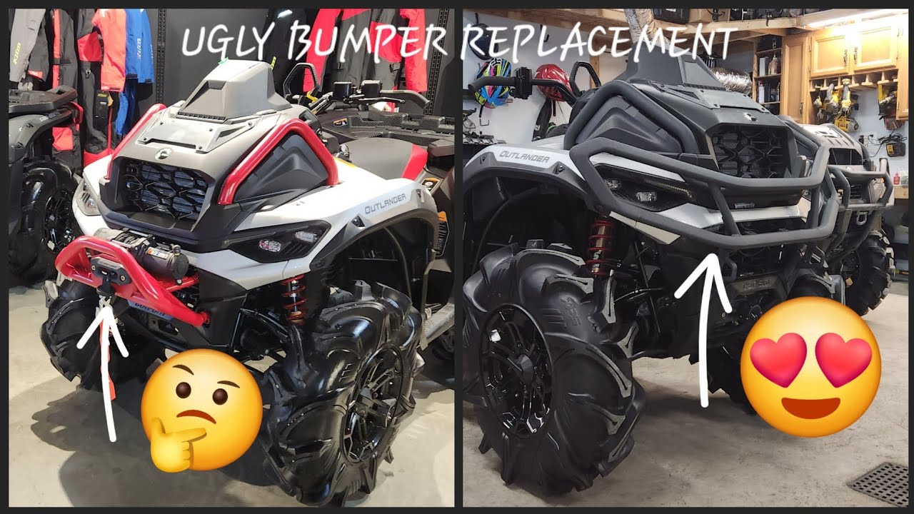 2025 Can am outlander 1000 xmr front bumper replacement