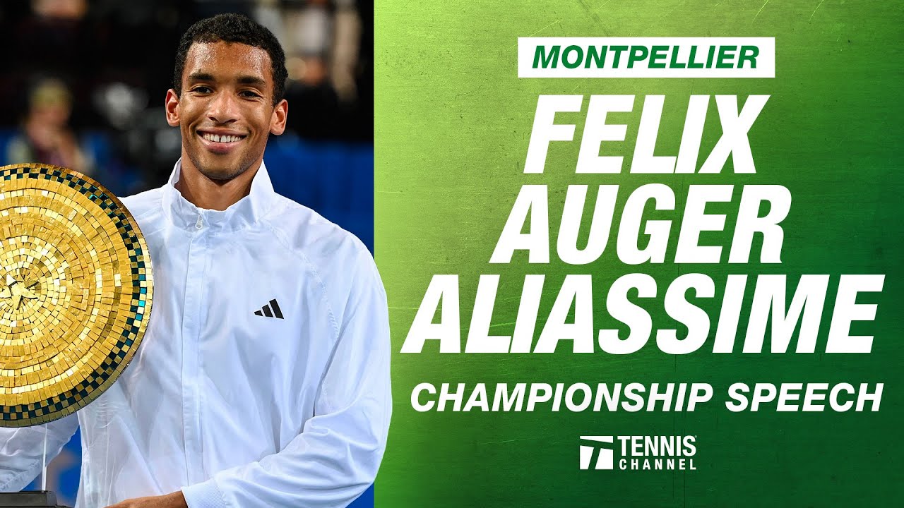 Felix Auger-Aliassime Championship Speech | 2026 Montpellier
