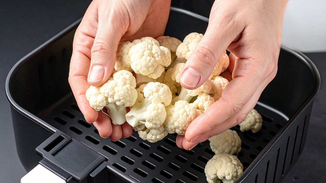 Blumenkohl im Airfryer? Jetzt will ich ihn jeden Tag essen! Kein Frittieren, kein Fett!