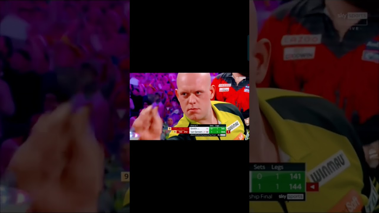 Michael Van Gerwen VS Michael Smith 9 DART LEG!!   #darts #pdcworldchampionship
