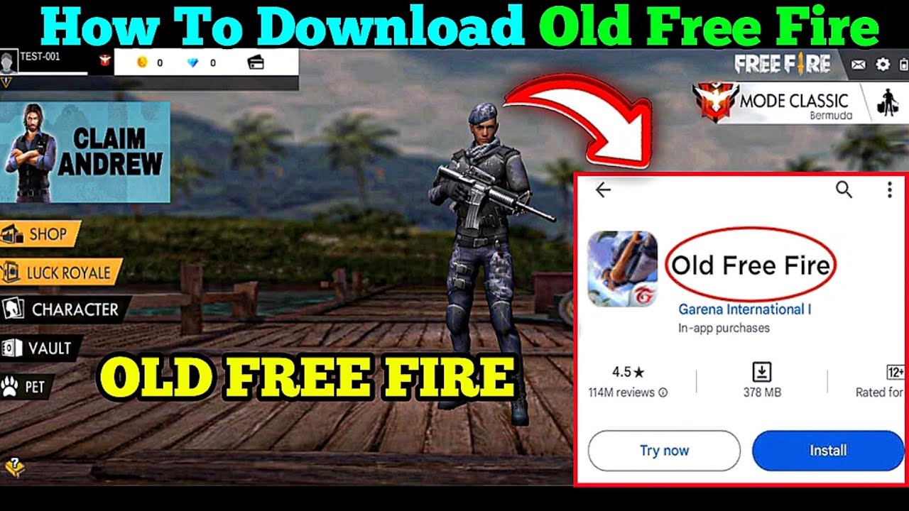 OLD Free Fire Download Link 💯 || I Test Original Free Fire Old Version of Gaming Sp Pro 😱 