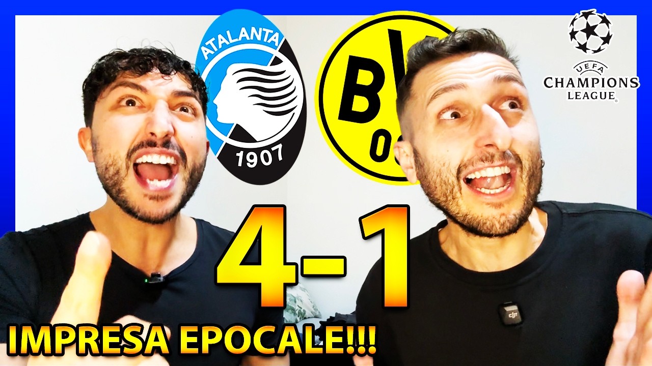 [RIGORE, GOL E APOTEOSI IN LIVE] ATALANTA-B.DORTMUND 4-1: IMMENSI‼️