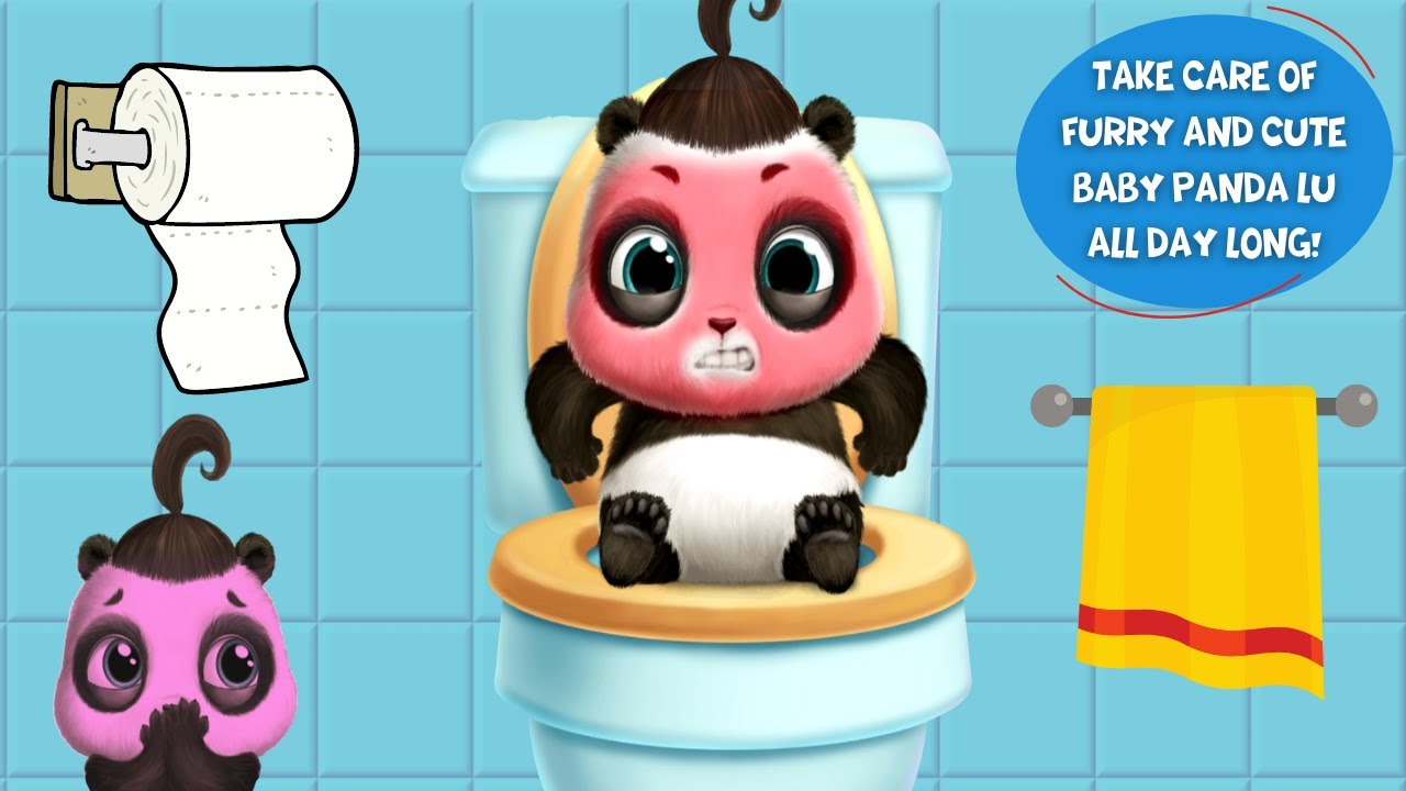 Panda Lu Baby Bear Care 2 - Run to the 🚽 bathroom 🧻 the baby Panda is tight - Part #1