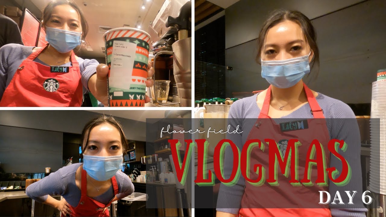 VLOGMAS DAY 6: starbucks from a barista’s POV... go to work with me