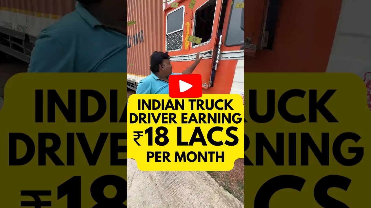 Indian Truck Driver's Shocking 18 Lacs Monthly Income #indiantruckdriver #rrajeshvlogs #rrajeshvlog