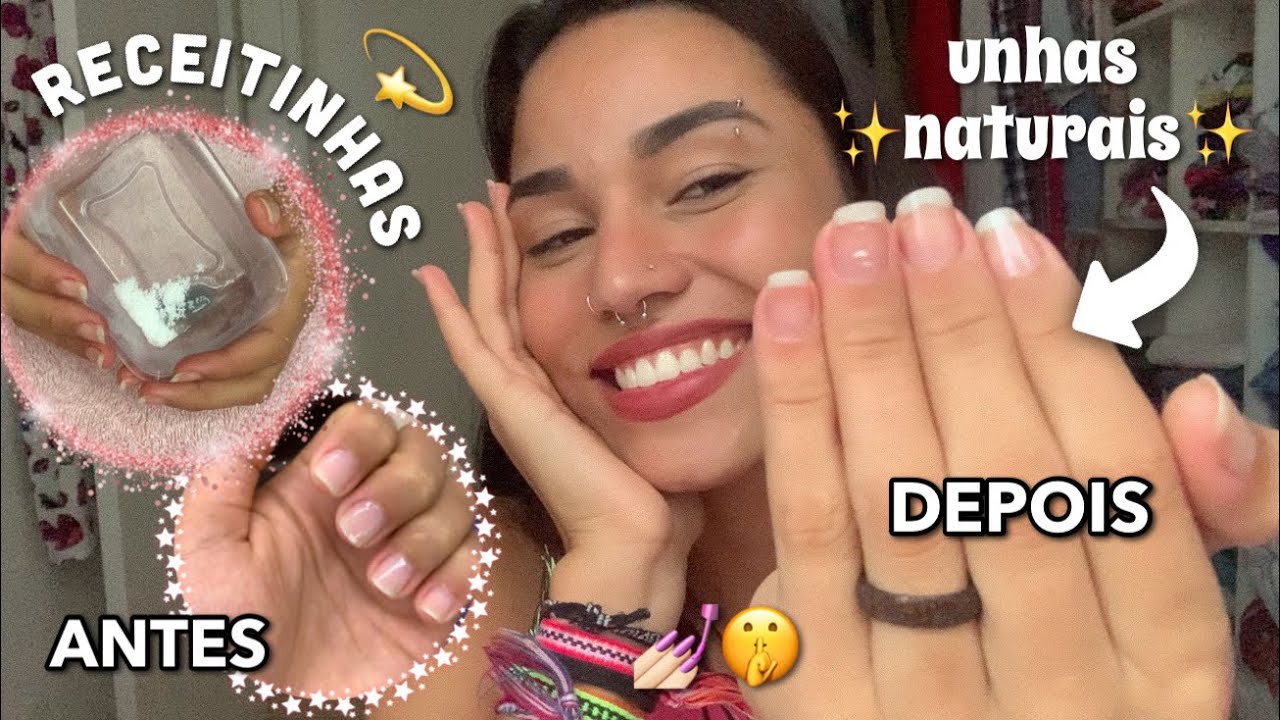 receitas CASEIRAS pra ter UNHAS GRANDES e FORTES muito RÁPIDO! 💅🏻✨