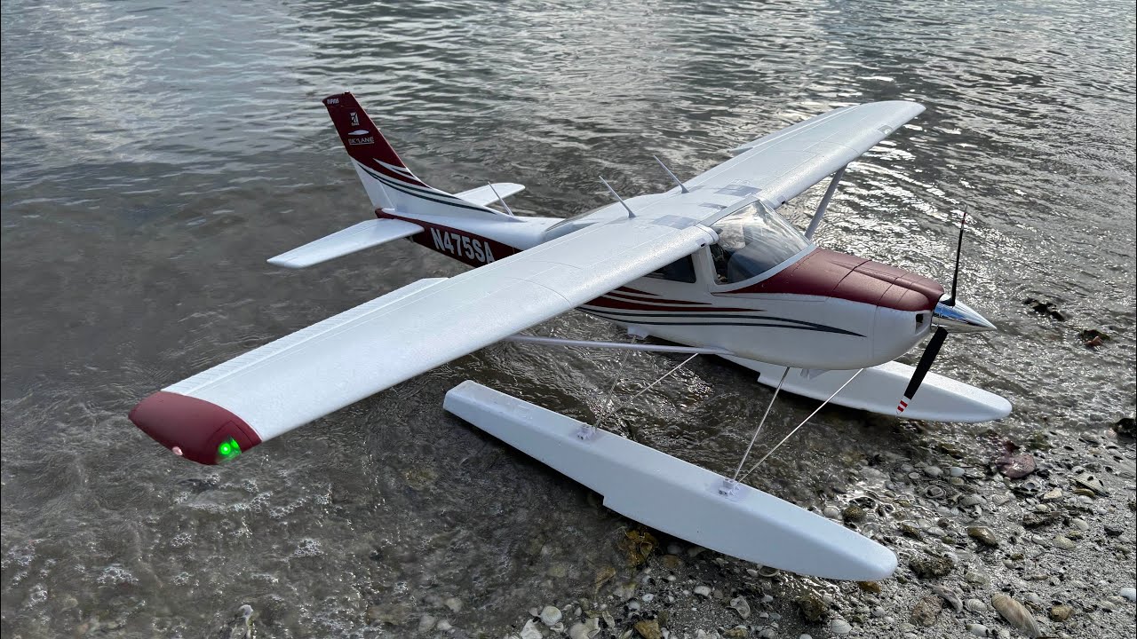 FMS 1.5m Cessna 182 Skylane Floats Flying Maiden RC Remote Control Airplane Spektrum NX6 09-10-2025
