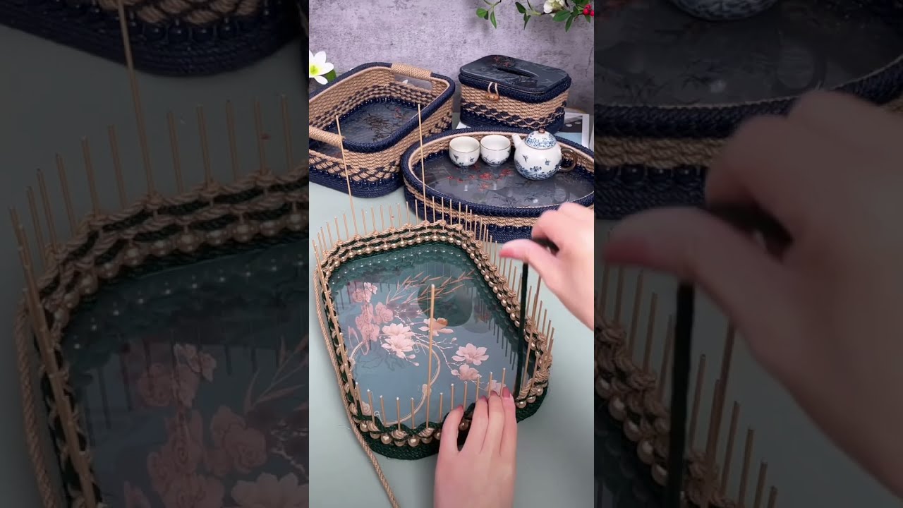 Create Gorgeous Storage Baskets with Jute Rope & Foam Board! #diy #handmade #craft