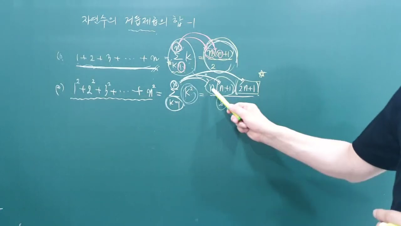331 시그마의 뜻과 성질3 자연수의 거듭제곱의 합