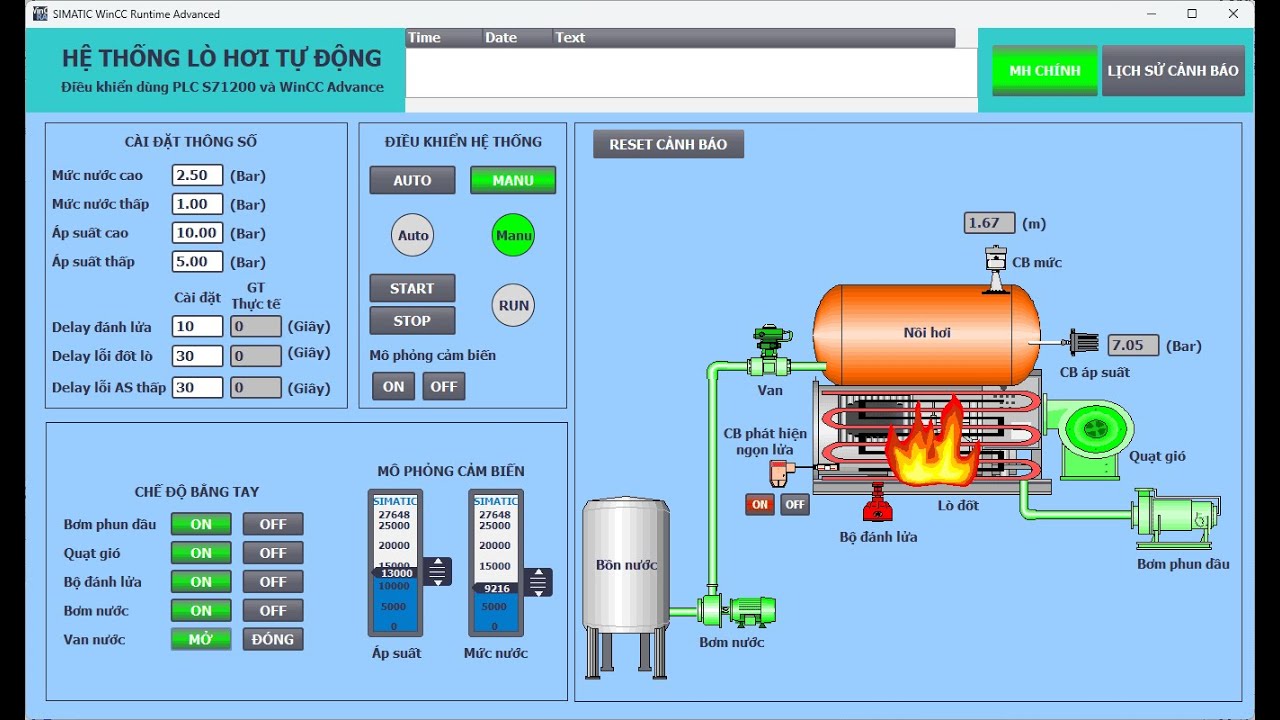 Bài tập tia portal - Lập trình lò hơi tự động trên PLC S71200