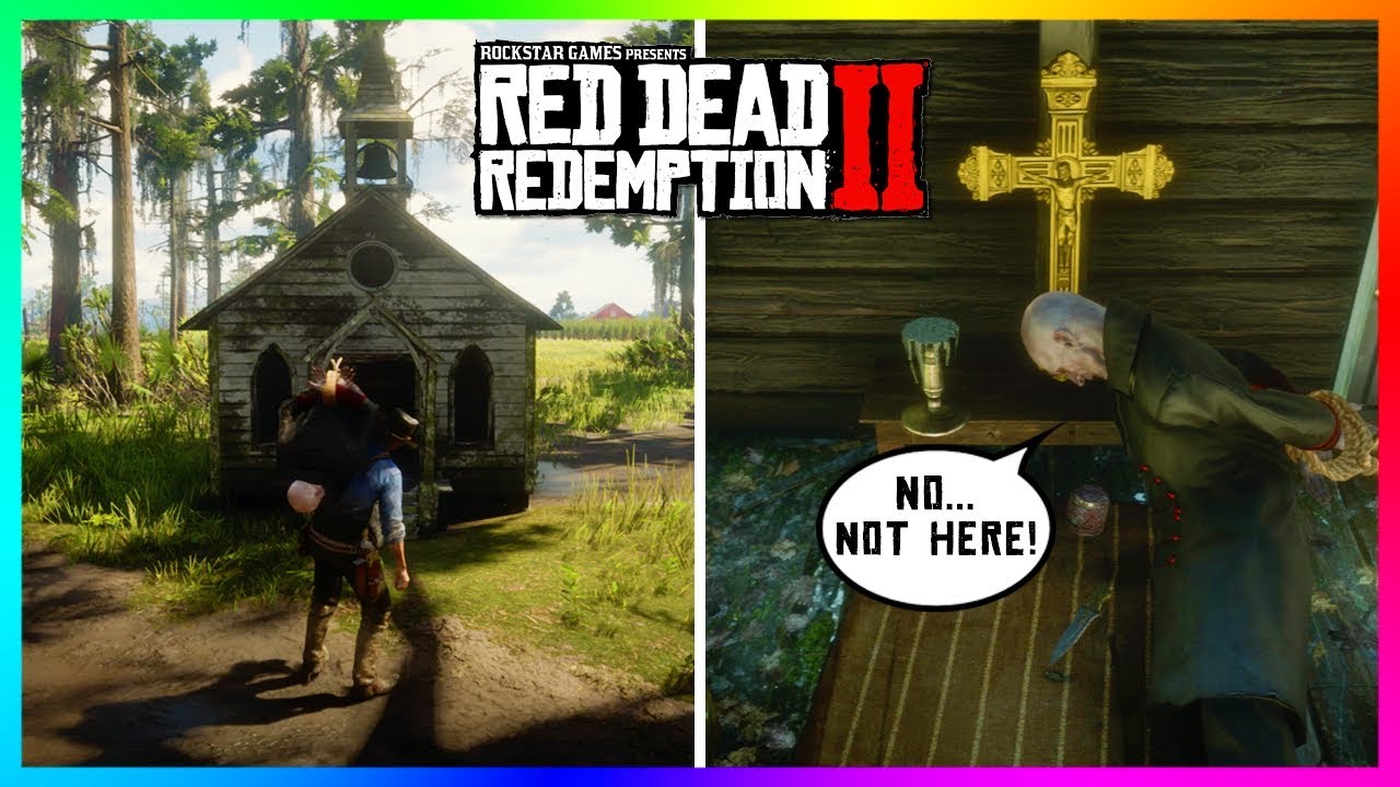 Если вампир попадет в маленькую церковь в Red Dead Redemption 2, произойдет что-то ЖУТКОЕ!
