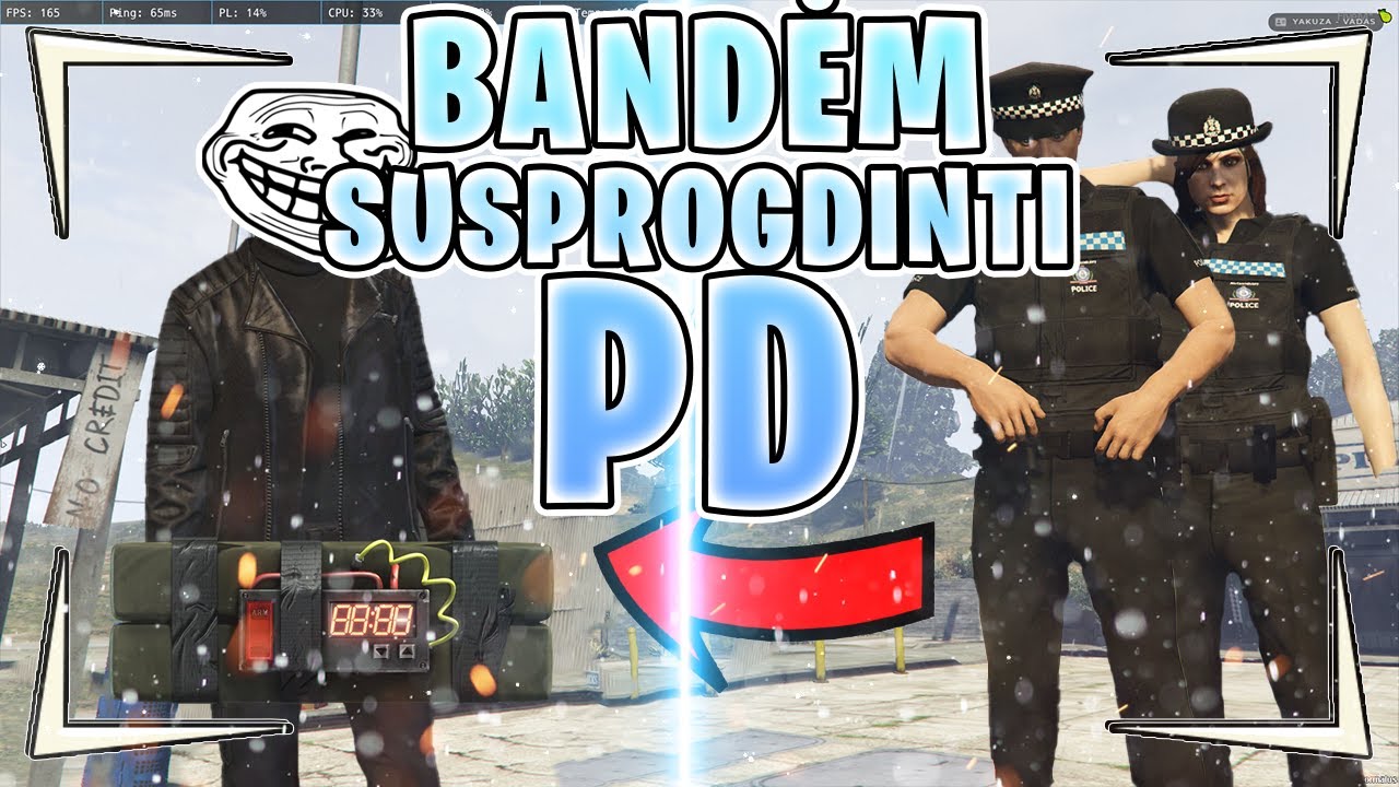 BANDĖM SUSPROGDINTI PAREIGŪNU DEPARTAMENTA | GTA RP SU MOD MENU | FIVEM PERLIUKAI #4