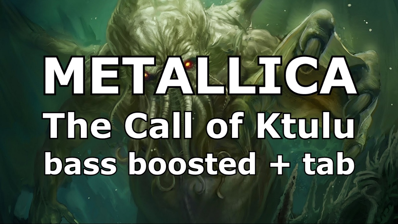 Metallica The Call of Ktulu enhanced bass track of Cliff Burton + bass tabs play along