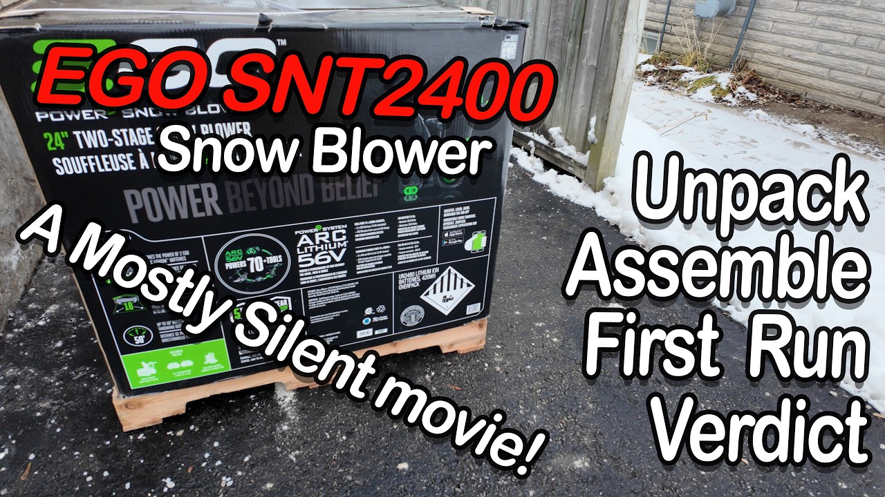 ❄️ First Season with the EGO SNT2400 Snow Blower  A mostly Silent Movie!