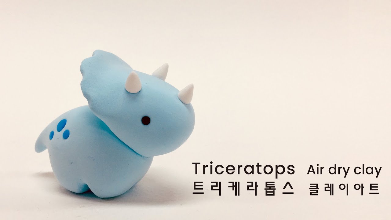 How to make Triceratops with soft polymer clay