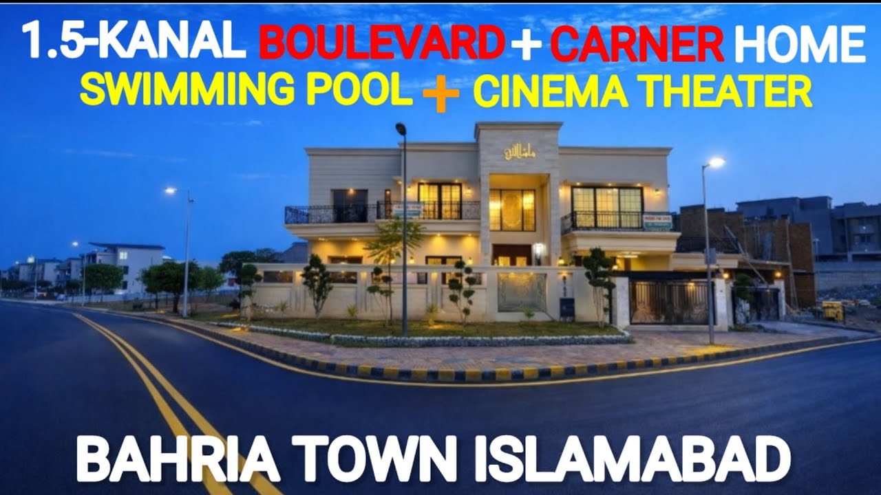 1.5 Kanal Boulevard + Corner House For Sale In Bahria Town Rawalpindi Islamabad #bahriatown #propert