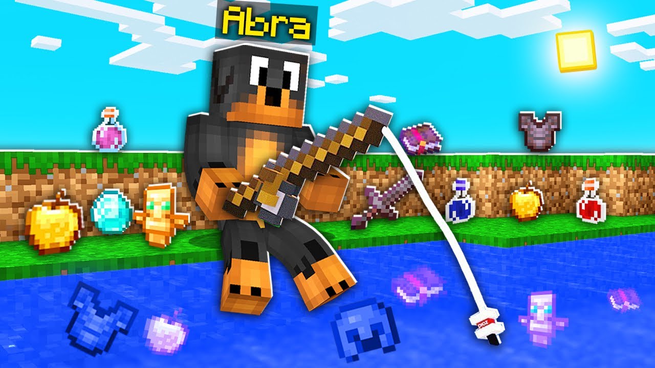 Wyłowiłem NAJRZADSZY ITEM (0,01% SZANS ) po 45 MINUTACH ŁOWIENIA w Minecraft! 🎣