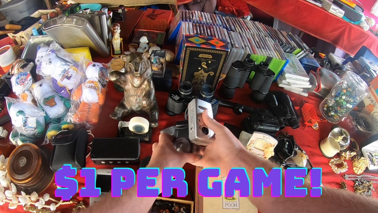 This Vendor Would NOT Budge At The Flea Market.. Video Game Score!