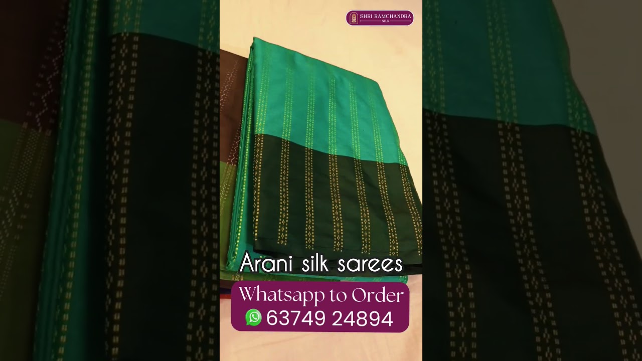 🌺🌺🌺Arani silk sarees To order 6374924894 #saree #silksarees #trendyfashion