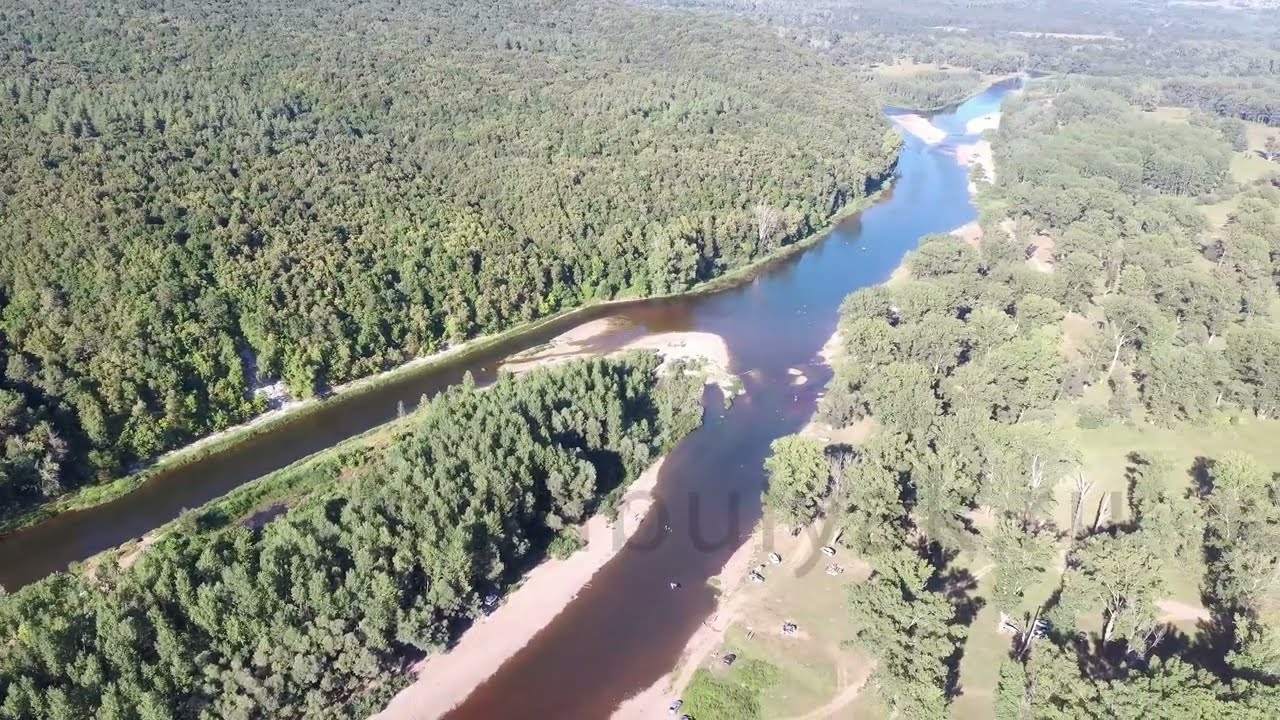 Абзановский водопад Архангельский район съёмка с дрона 4K