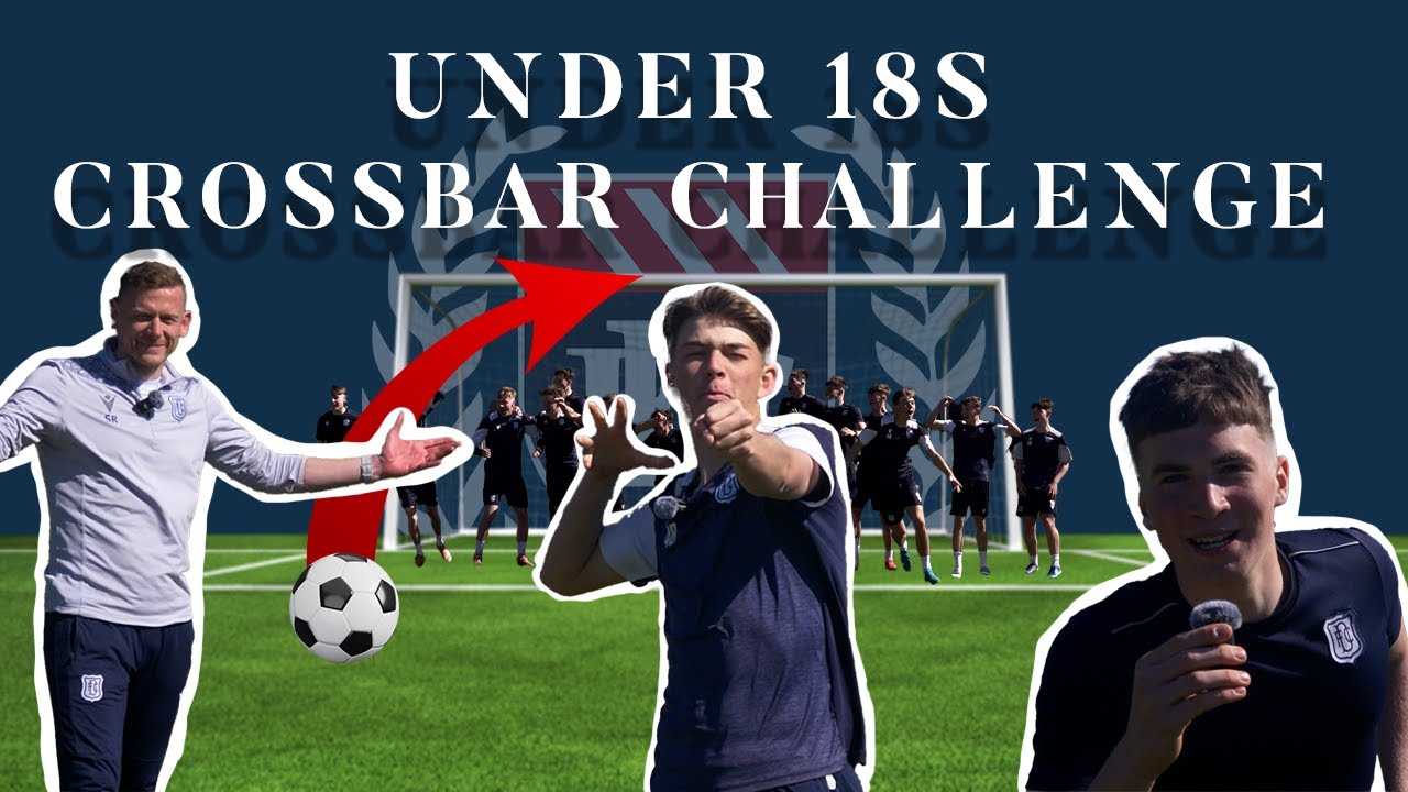 Dundee FC U18's Finalists Take On The Crossbar Challenge!