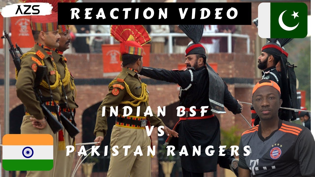 INDIAN BSF Vs PAKISTAN Rangers Parade Ceremony at Wagah Attari Border || REACTION