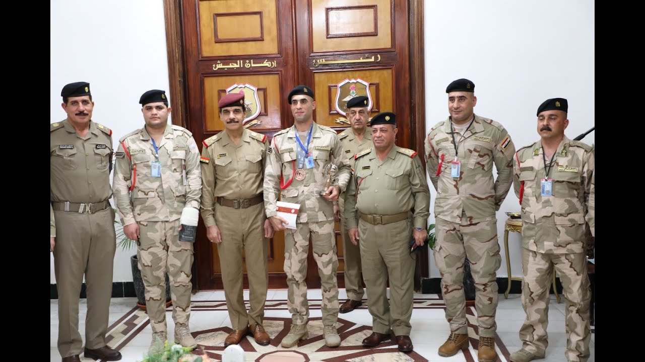 رئيس أركان الجيش يستقبل أبطال نادي الجيش الرياضي الحاصل على برونزية الملاكمة لبطولة العالم العسكري