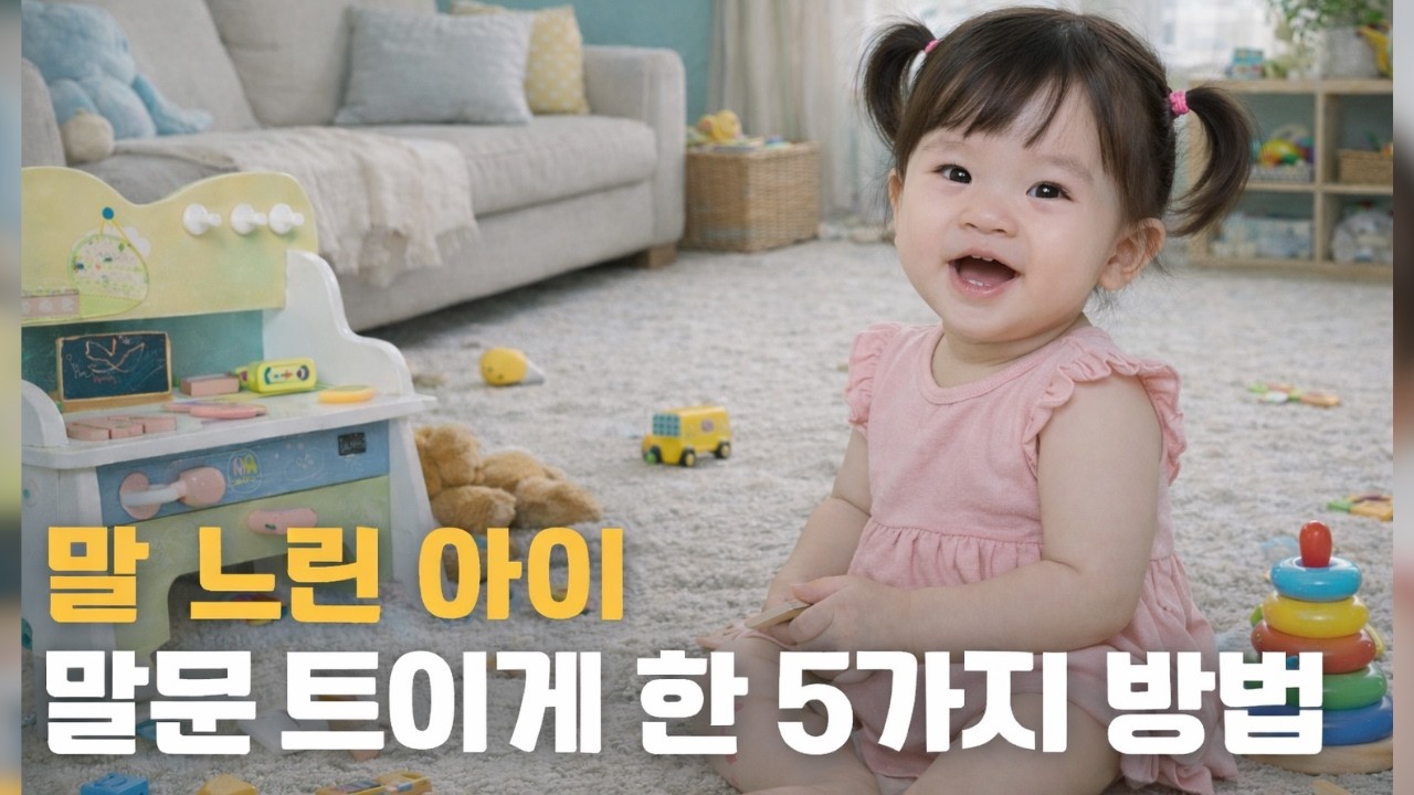 집에서 언어자극 해 주면 말이 빨리 트여요