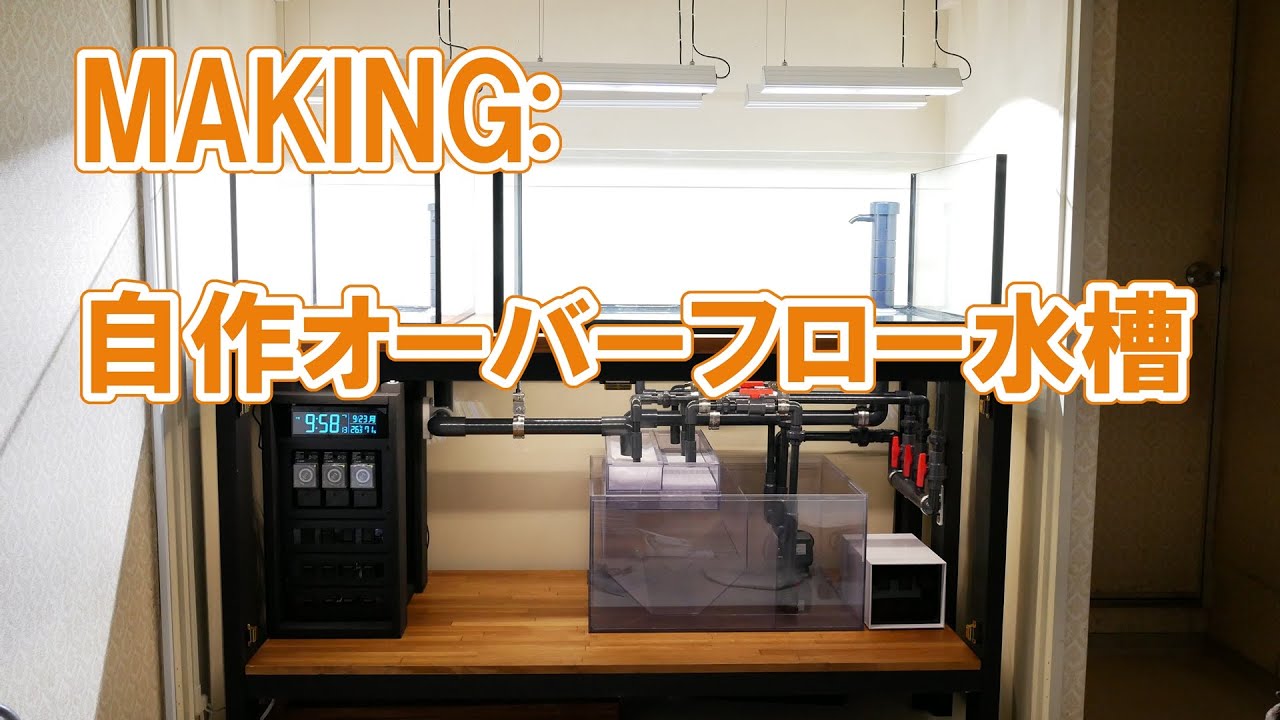 オーバーフロー水槽を自作してみた。5分で振り返る9か月分の作業ダイジェスト版