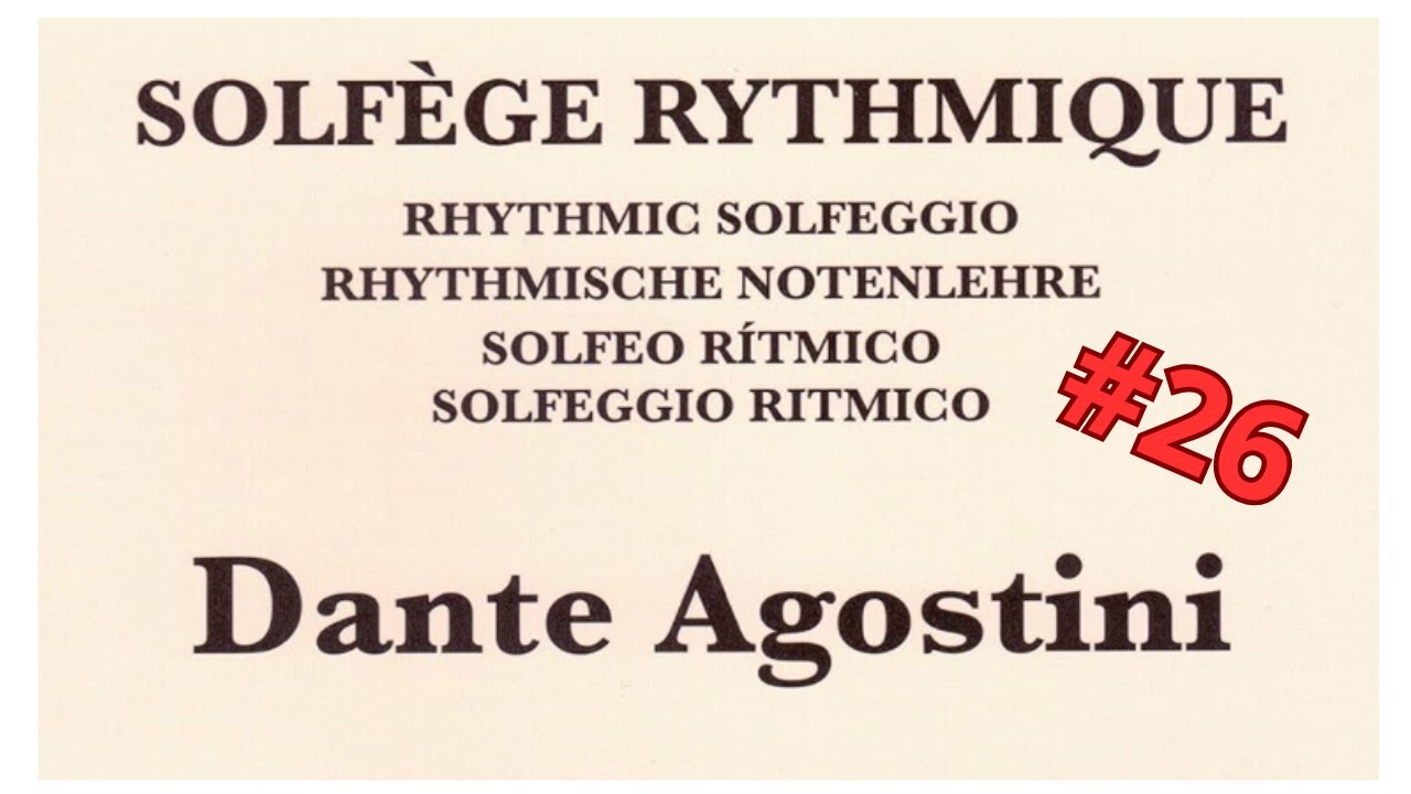 Dante Agostini Rhythmic Solfeggio Vol. 1 Ex.26