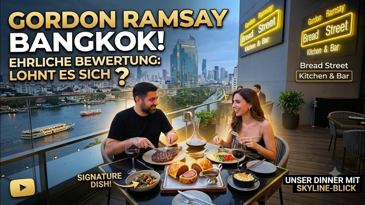 Gordon Ramsay Bread Street Kitchen Bangkok 2025: Beef Wellington, Ribeye Steak & Burger Test! 🥩🍔🔥