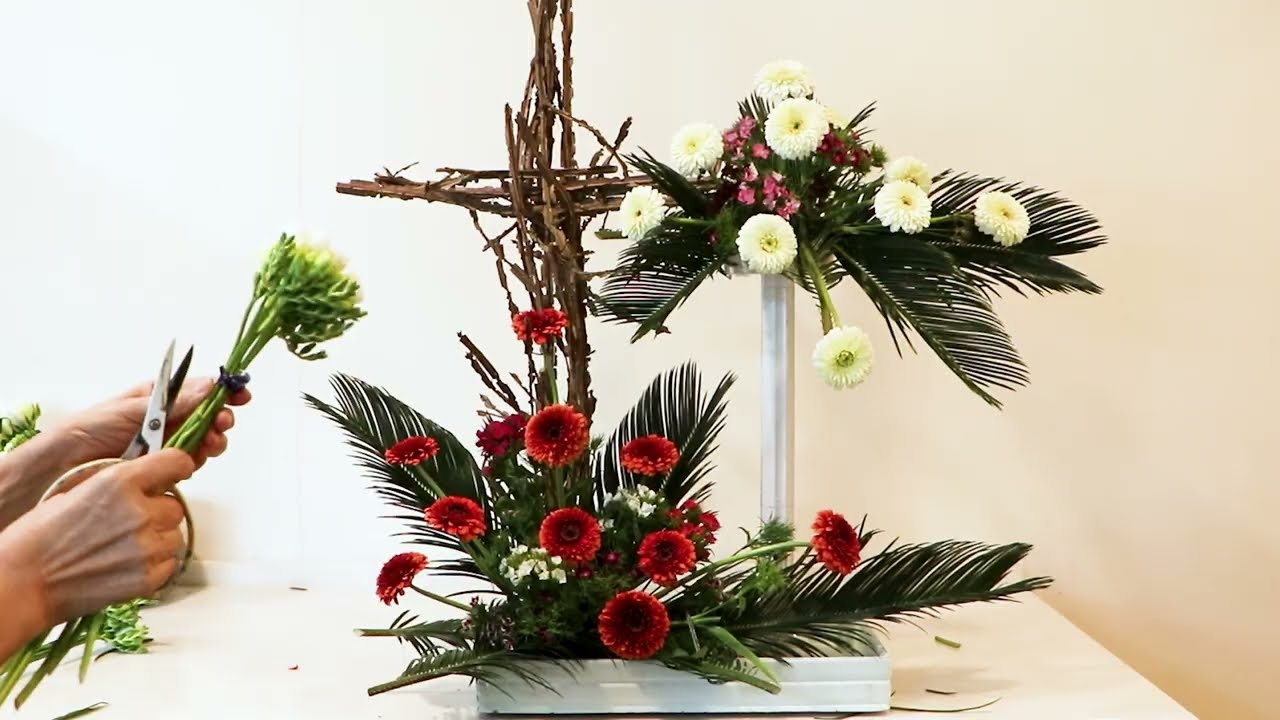 사순절 교회 꽃꽂이 배우기/Church flower arrangements /교회 꽃꽂이는 이렇게