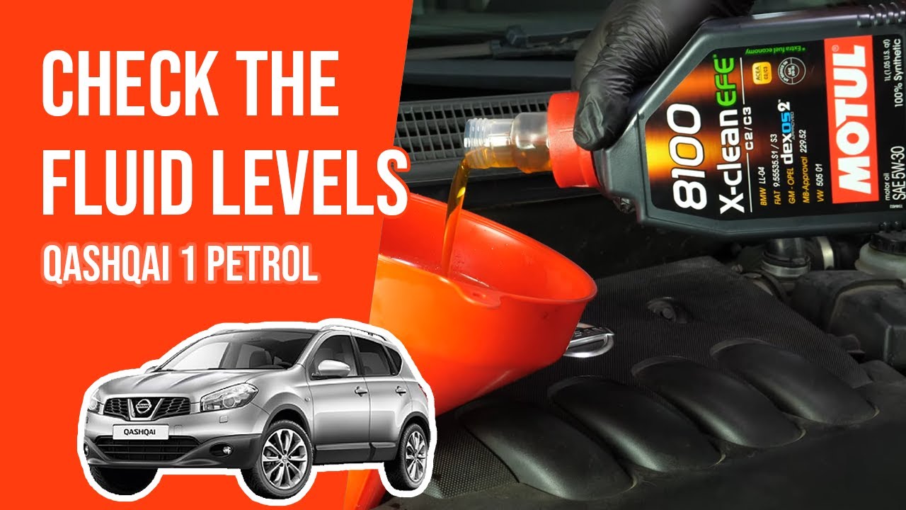 How to check the fluid levels Qashqai mk1 1.6 📏